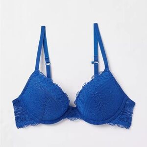 La SENZA Beyond Sexy Scalloped Blue Lace Bra
